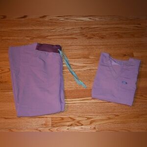 Figs Scrub Set - Mineral Mauve